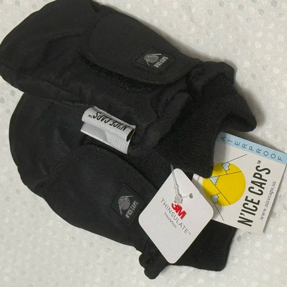 N’Ice Caps Black Waterproof Infant Mittens